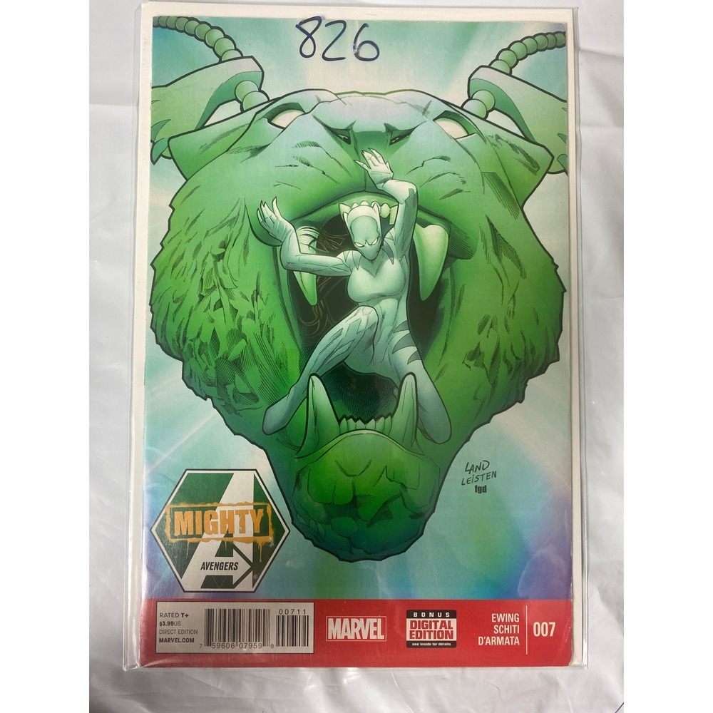 Mighty Avengers 7 Marvel Comics 2014 White Tiger Greg Land Cover Al Ewing Schiti